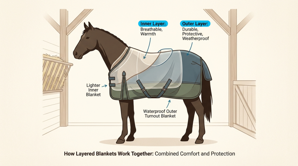 how layered blankets work together